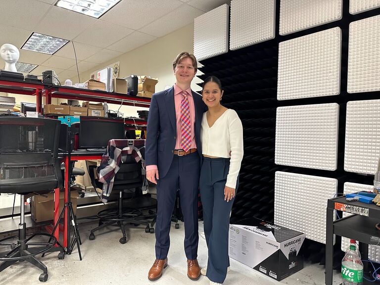 JT and Lucy after JT passed his Thesis Defense! 