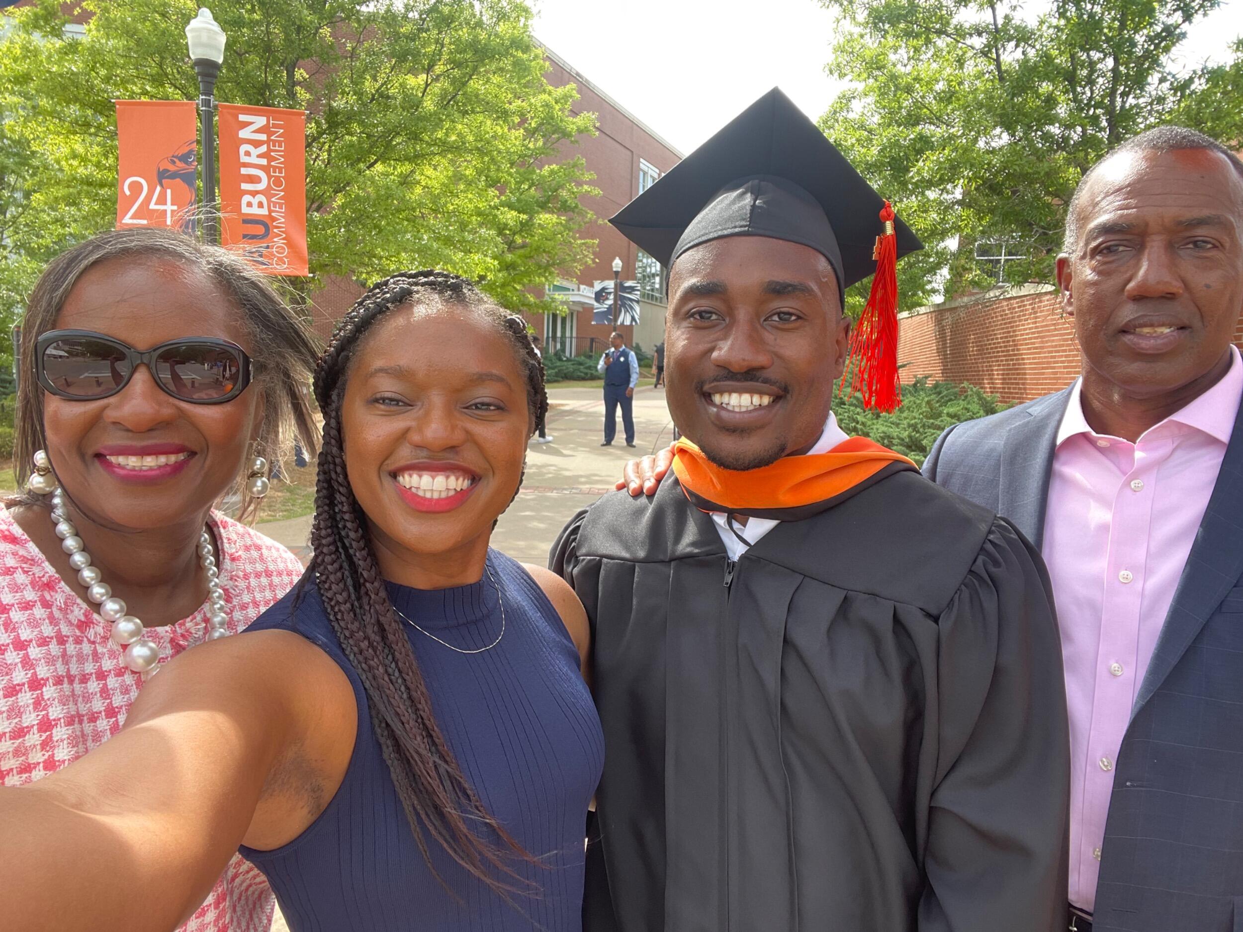 Jordy's graduation for his Masters at Auburn University.