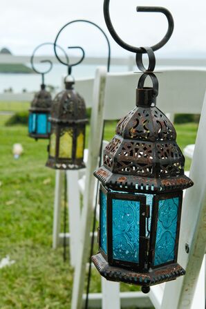 Repurposed Beer Bottle Centerpiece Vase