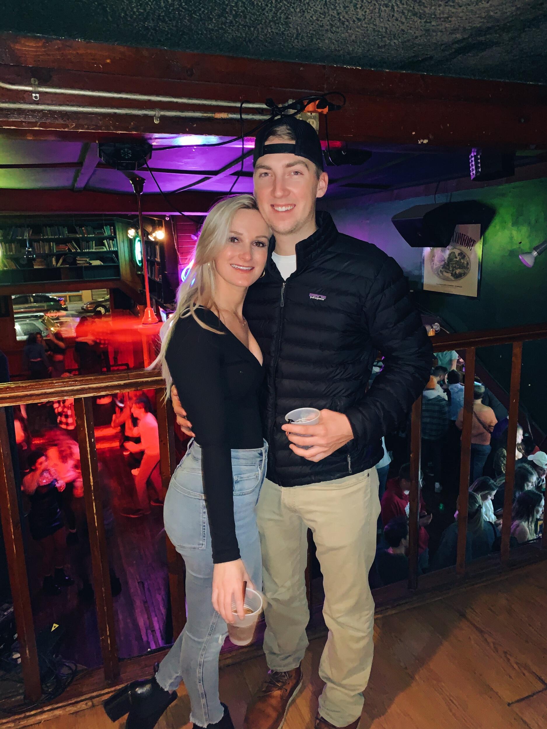 The first time Chloe came to WI to visit John