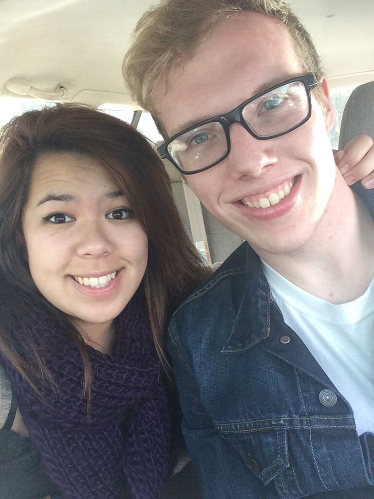 In the car on their way to the Winchester Mystery House