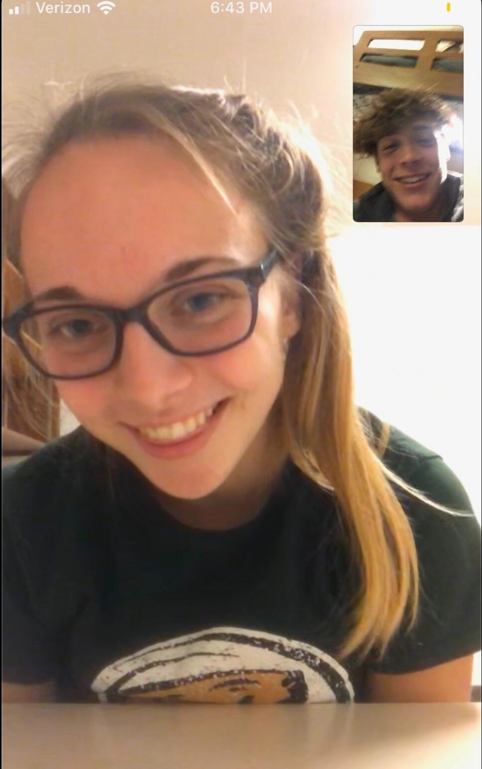 We spent lots of time facetiming during our long distance until Shelby decided to transfer to UWL. 