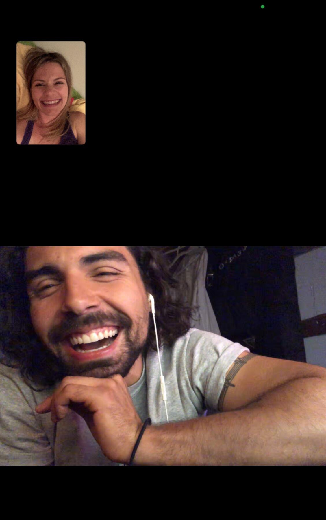 One of our many Facetime dates.