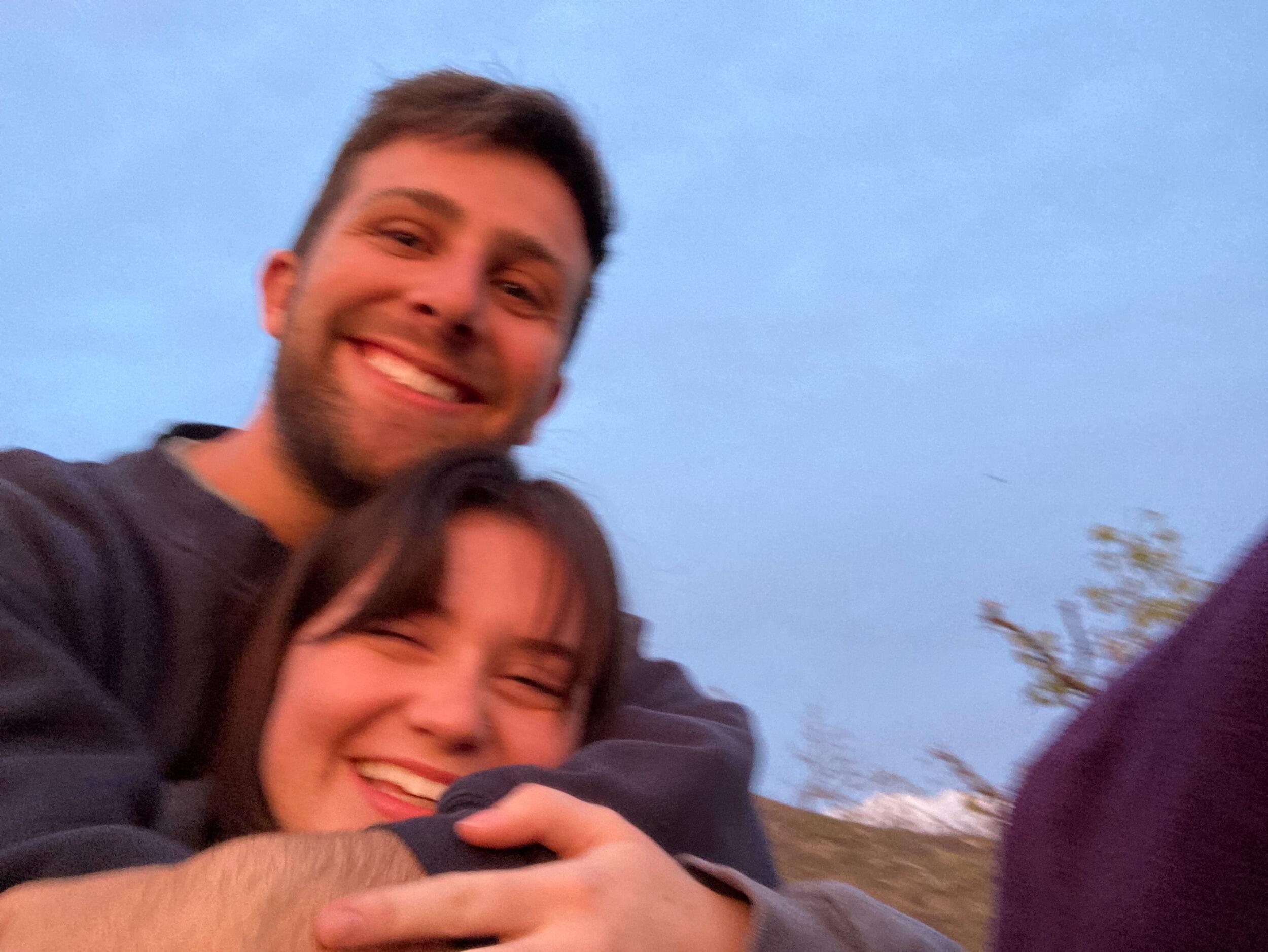 The very first photo we ever took together, before we started officially dating.
