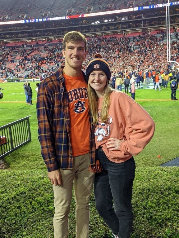 Zach took Susie to his favorite place on Earth-- Auburn University. War Eagle, baby. 
