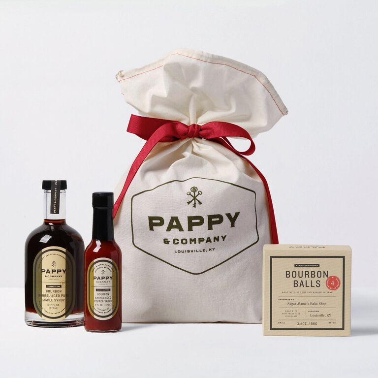 Pappy & Company maple syrup, pepper sauce and chocolate gift set for husband