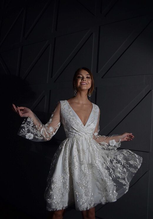 Olivia Bottega Mikado Off-The-Shoulder Wedding Dress Jacqueline