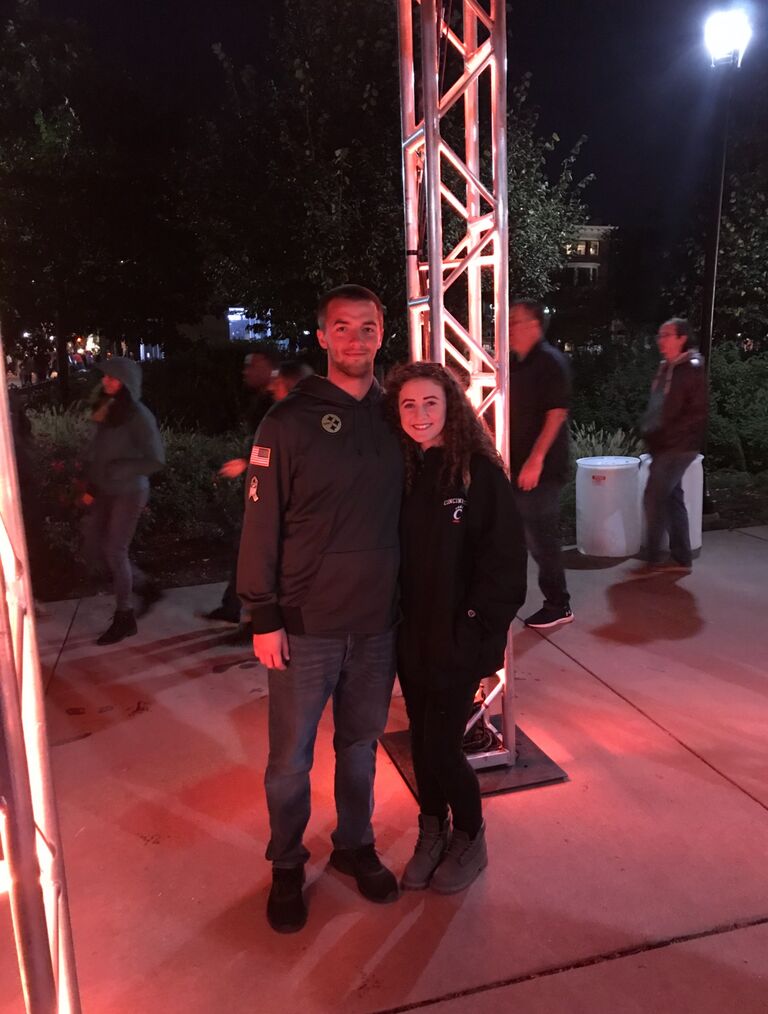 The pair began dating not long after Caitlin left for college in Cincinnati, in October of 2019.