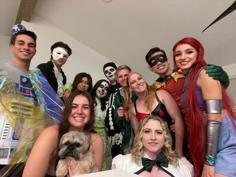 Our second date Halloween weekend at a friends house
