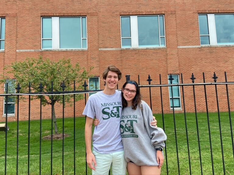 Jacob and Chloe went to different colleges at first. With all the COVID restrictions, seeing each other was hard but they did manage for Chloe to sneak into TJ Hall one night.