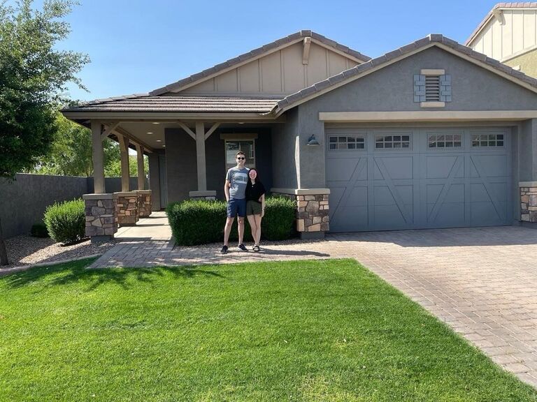 After Jesse finished his PhD, he moved out to Arizona and we bought a house together!