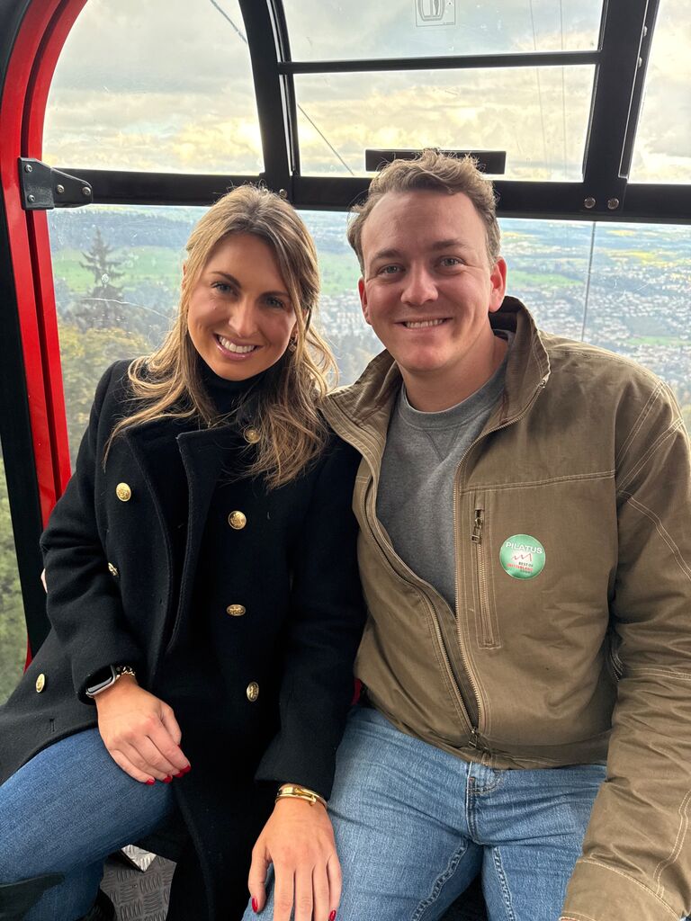 Took a gondola up the mountain in Lucerne, Switzerland 