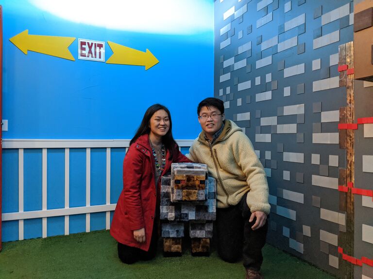 First picture together after completing our first escape room