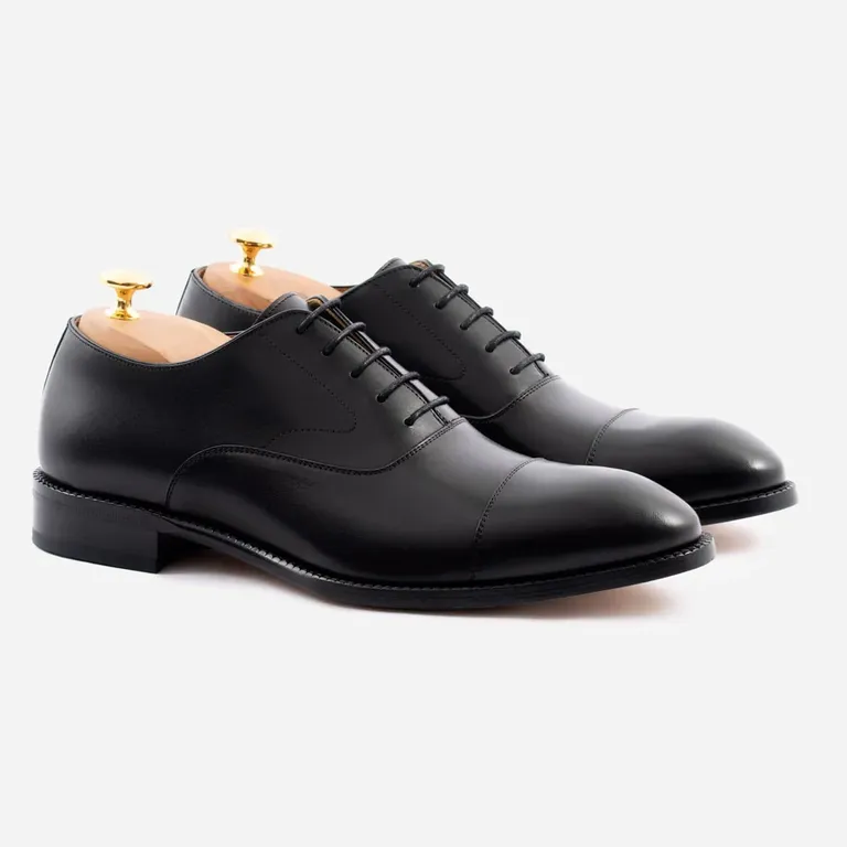 Black dean oxford mens wedding shoe
