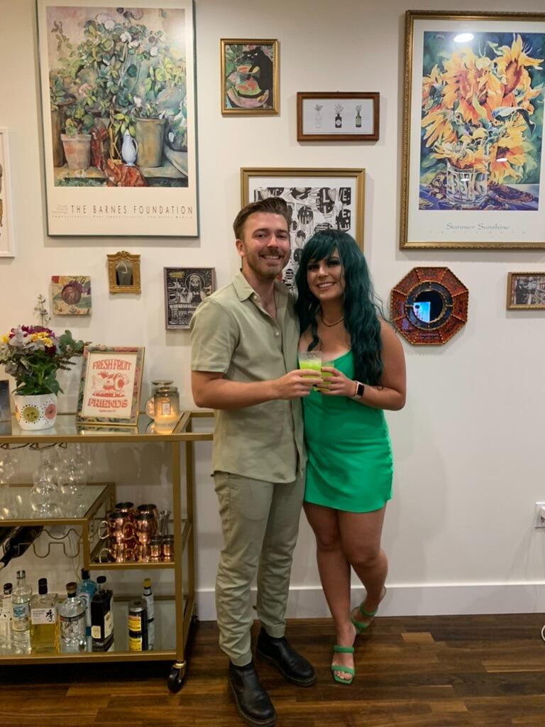 Housewarming in our final apartment in SF