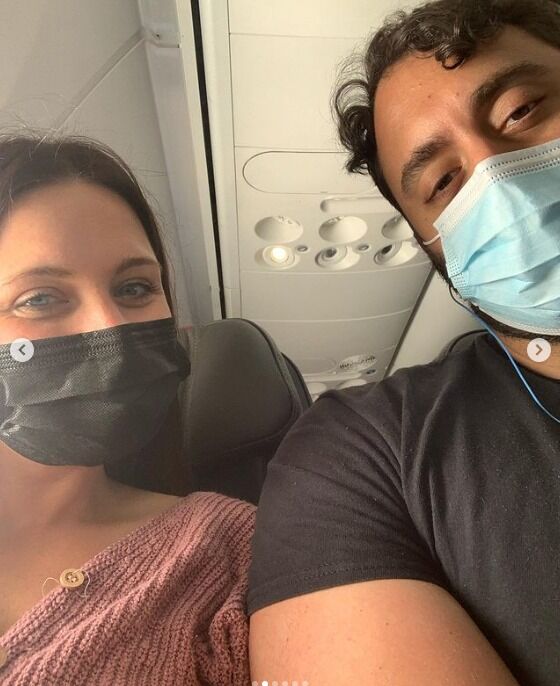 On our way to Jamaica! The first trip after a long time inside during 2020. 