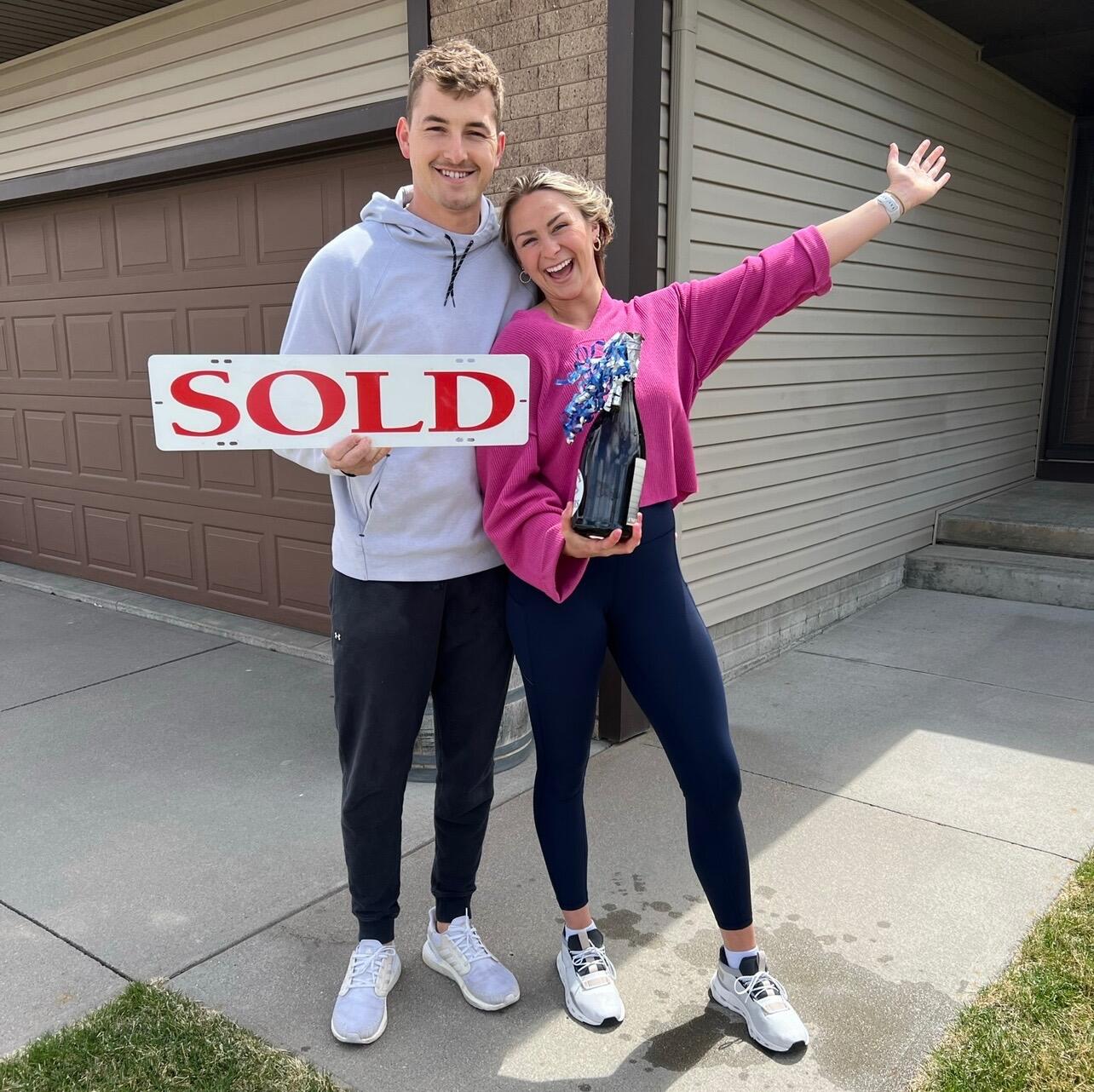 Sami & Austin bought their first home! Ready to start the next chapter of their lives together.