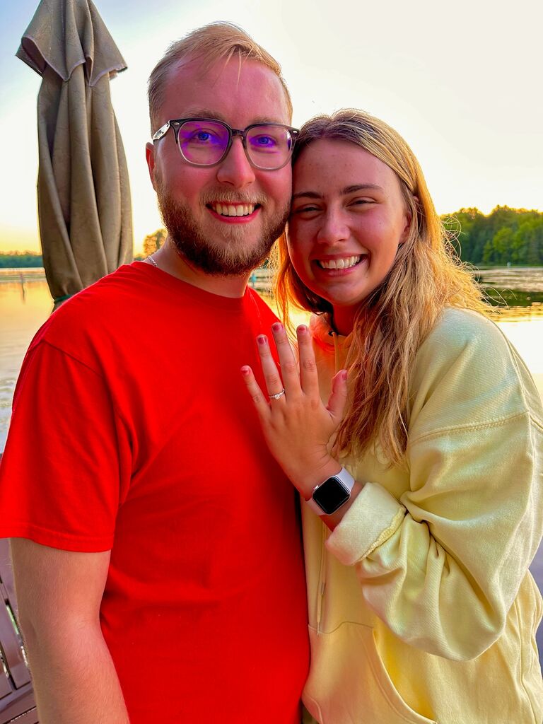 The night he proposed!