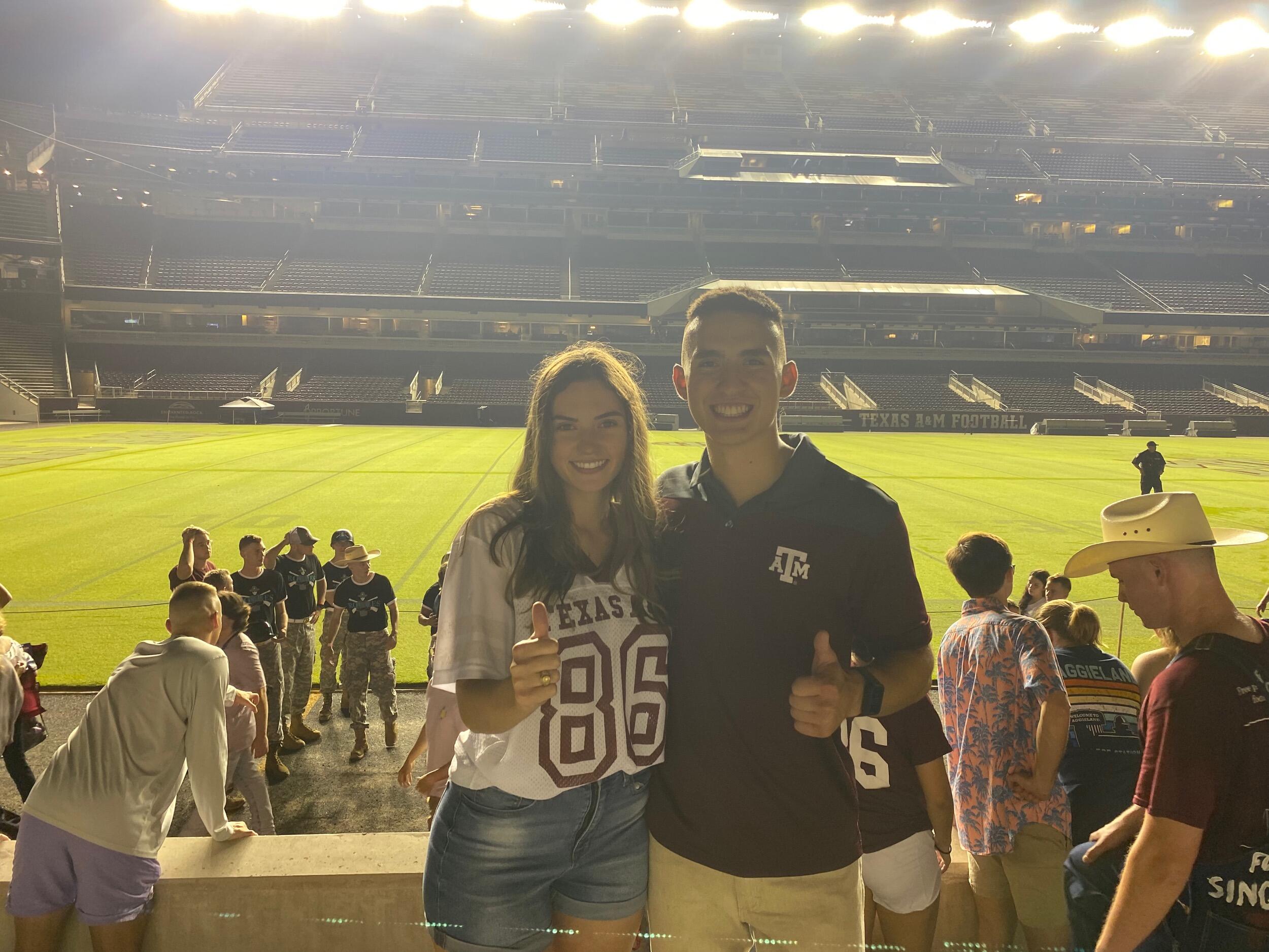 Our first midnight yell