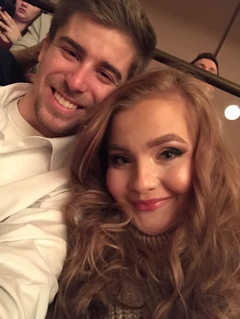 Our first Valentine’s day, seeing Lion King.