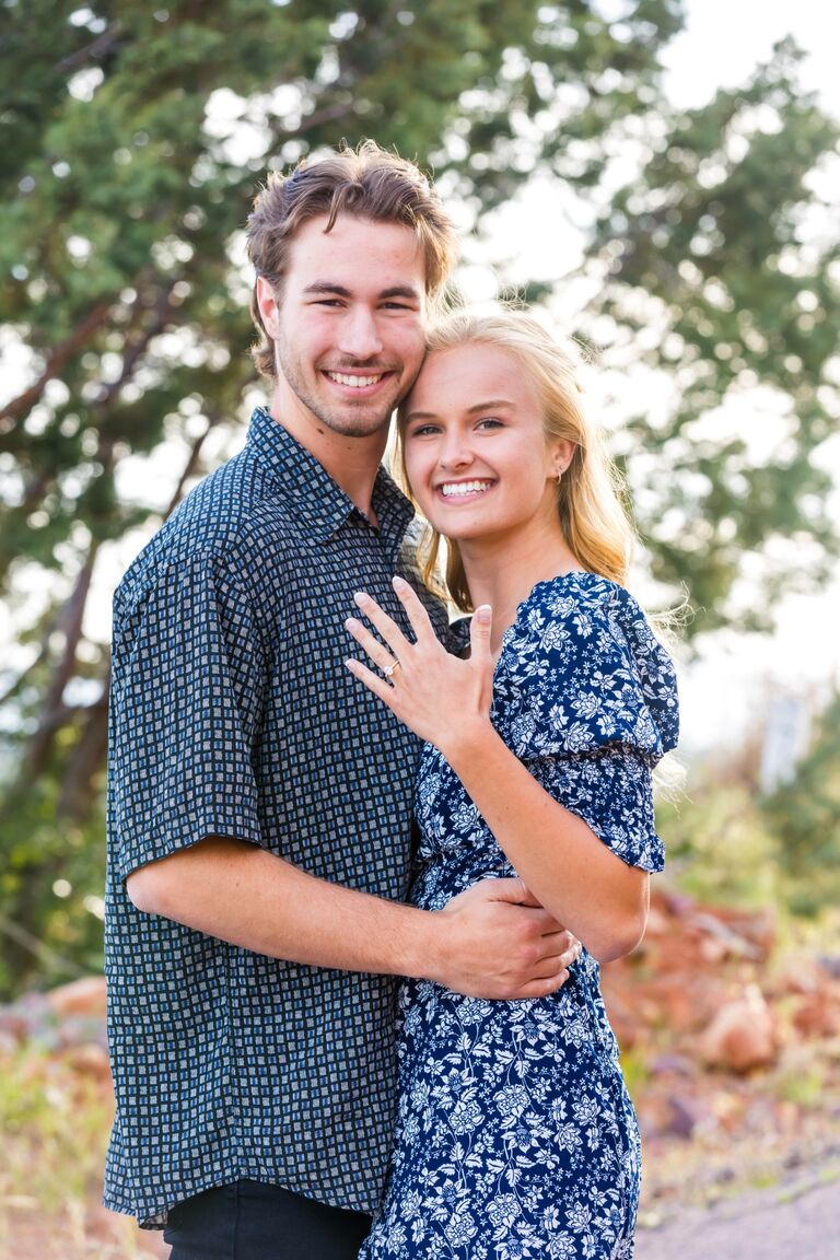Corbin proposed to Sarah in Strawberry, Arizona. SHE SAID YES!