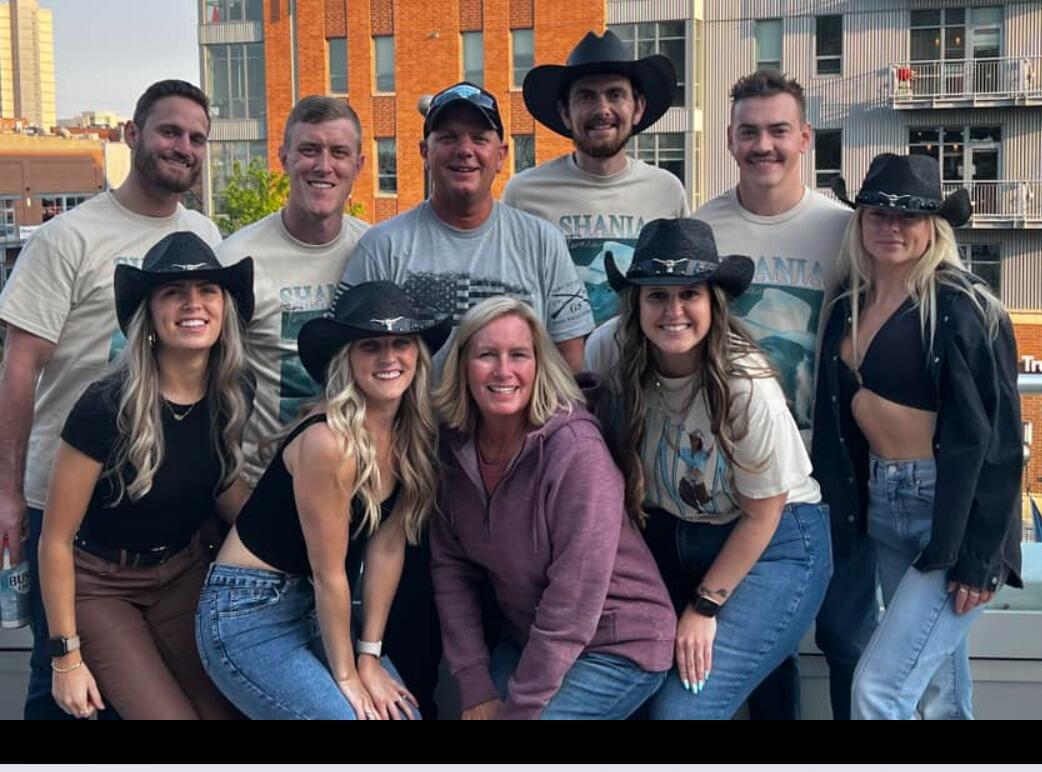 Shania Twain concert. Concerts are our happy place.
