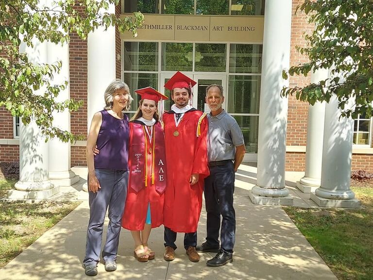 Even though we graduated from Olivet in May 2020, we were able to walk for graduation in 2021!