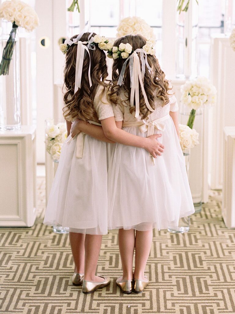 Cute hair style for your little flower girls
