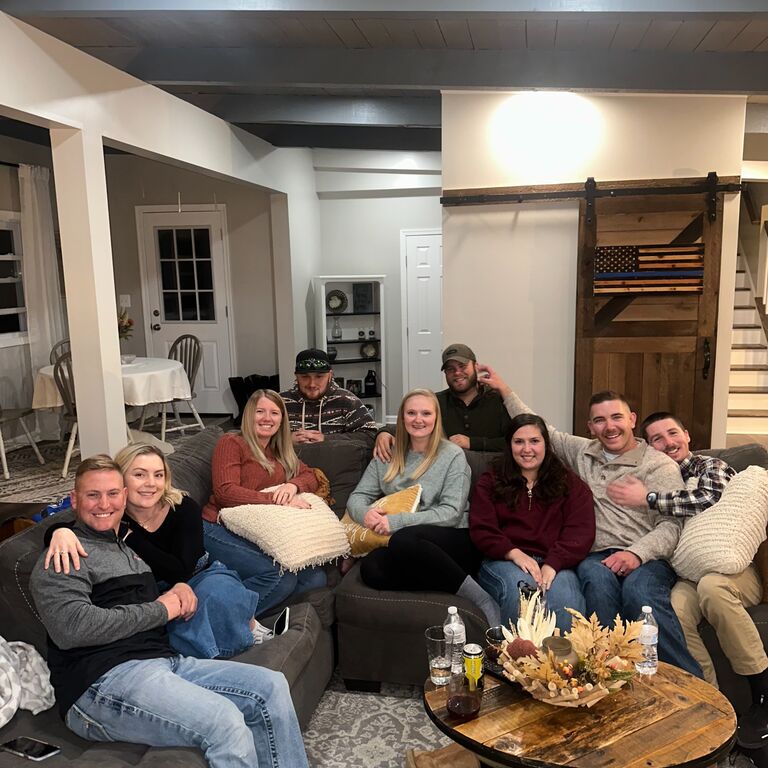 We host Friendsgiving at our house with the motors crew. We forgot to take a photo with the whole group but can't stress enough how grateful we've been for building these friendships in 2024!