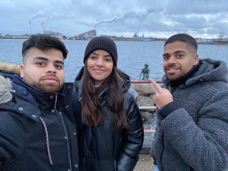 When Sahil lived in Denmark and missed us all the time so we had no other choice but to visit him in the freezing cold 