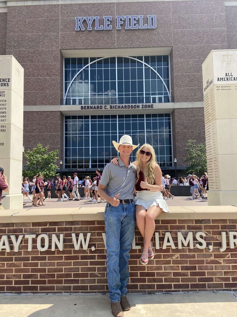 First Aggie football game of senior year!