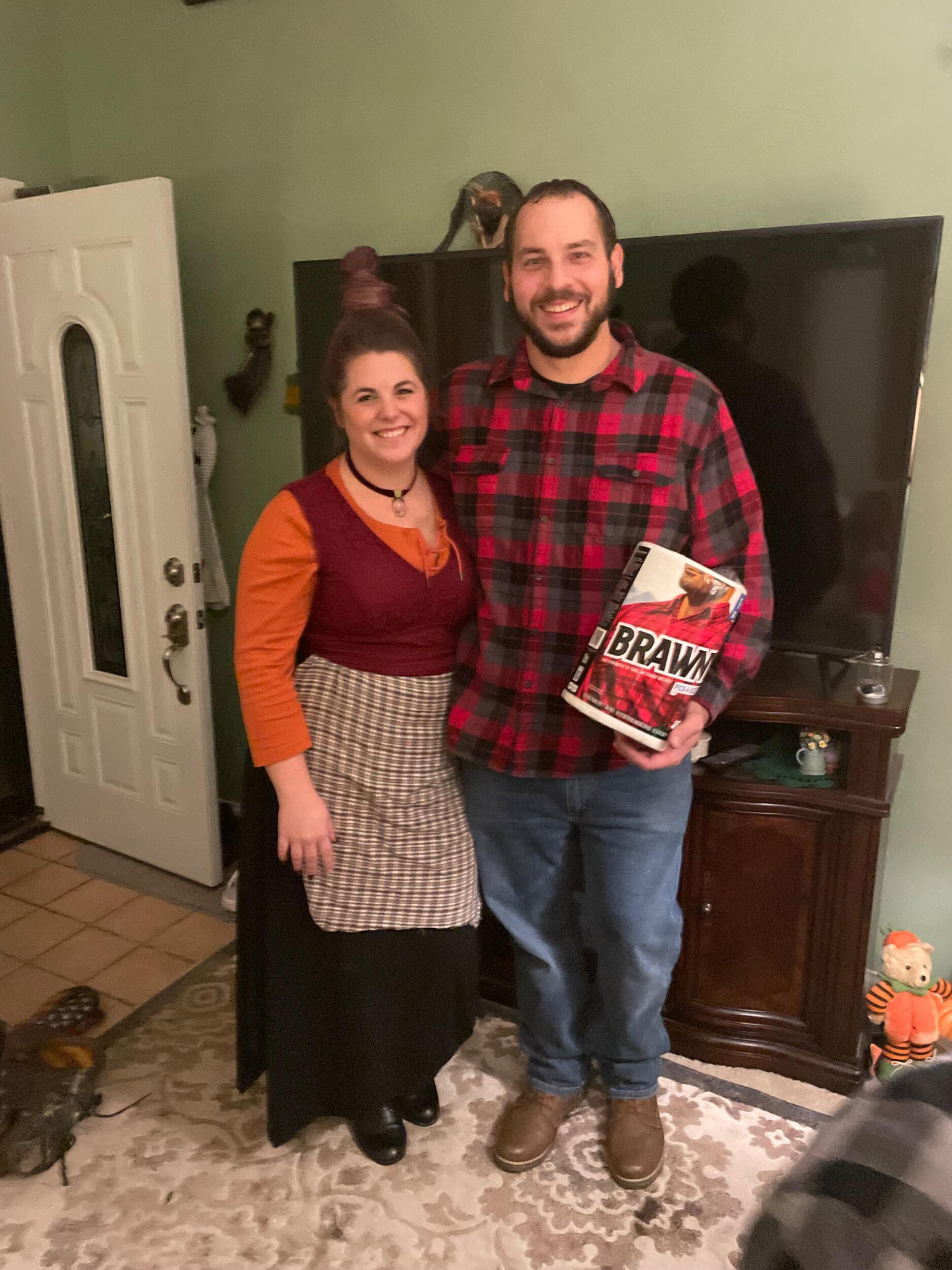 Our first photograph together! Halloween party 2021