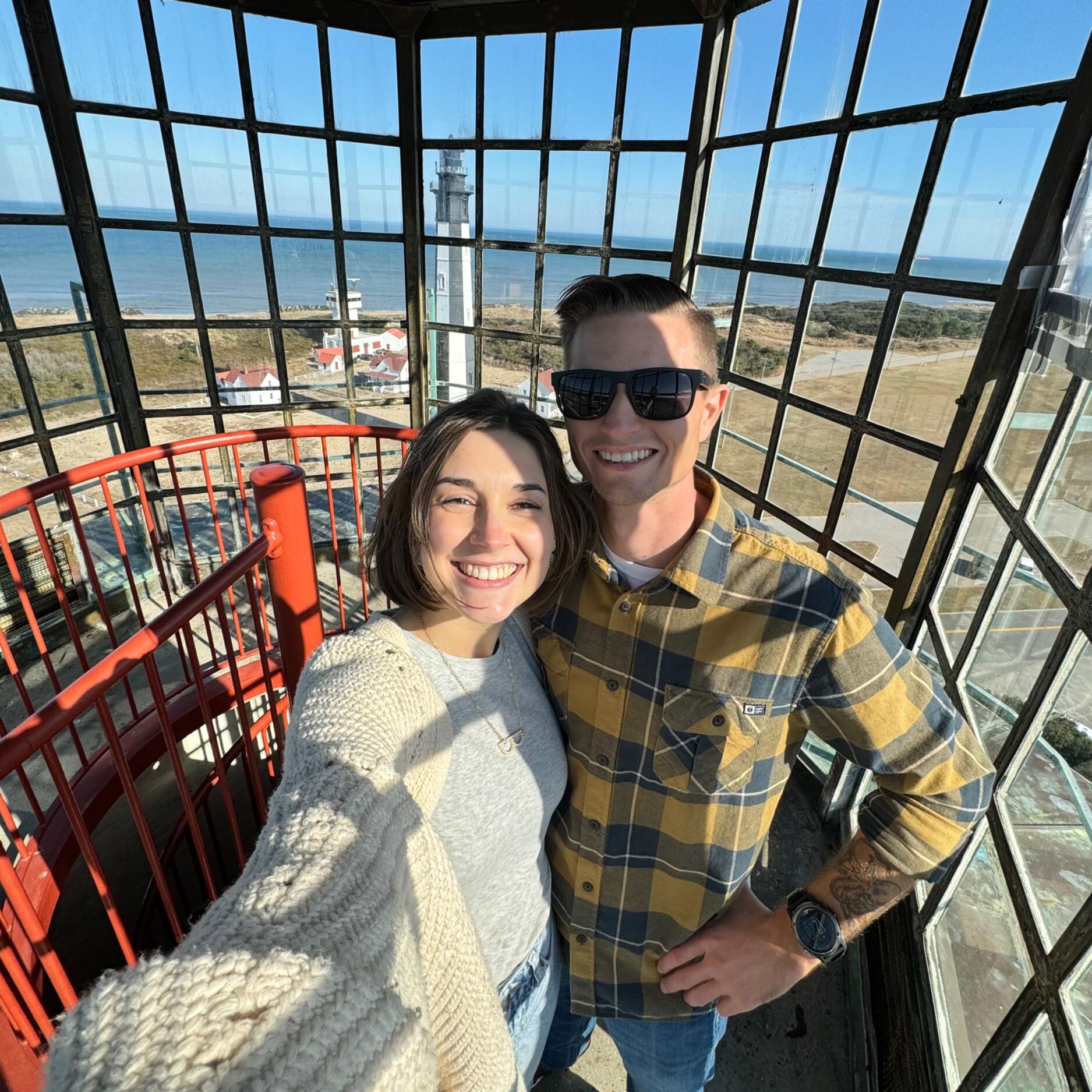 A trip to the Cape Henry Light house where we made it official.