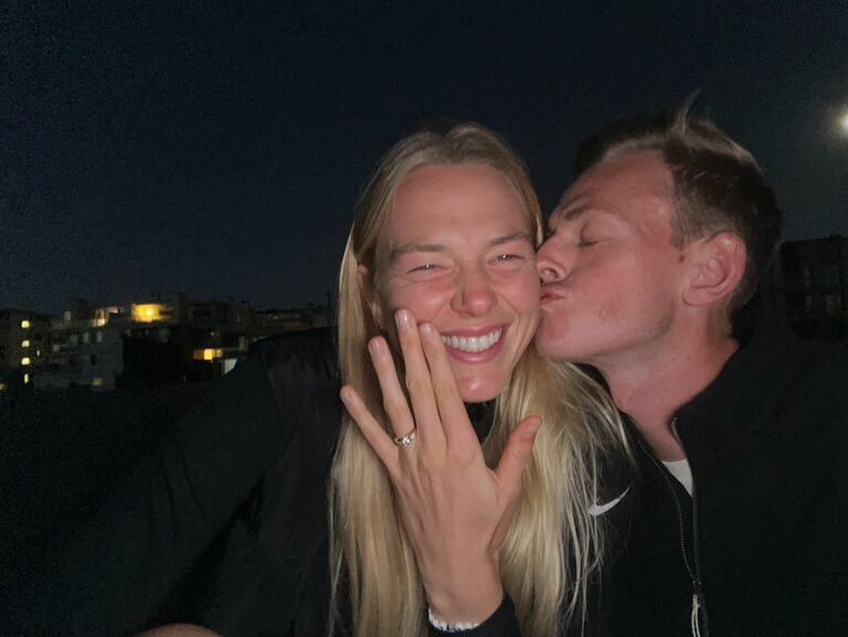 WE'RE ENGAGED!!!!!!!! 
Right on the same beach where we've made so many memories!