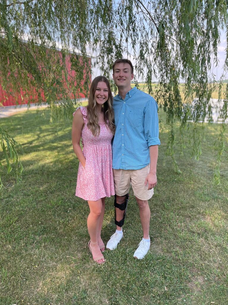 Attending our first wedding together.