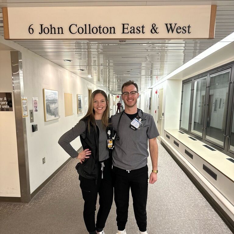 We reconnected after six years when Jake took a Travel RN position on the unit Rachel was working on!
