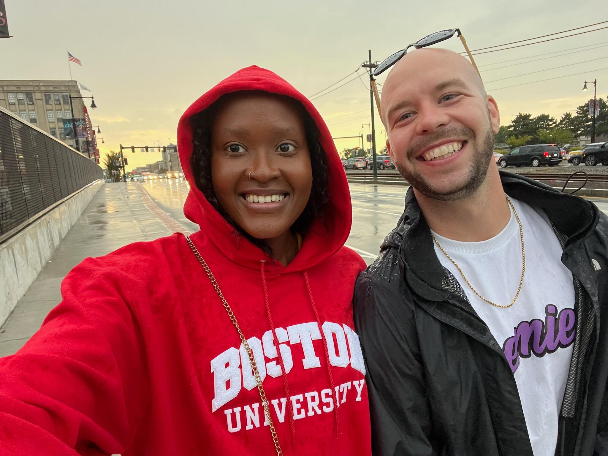Matthews first time visiting Boston University.