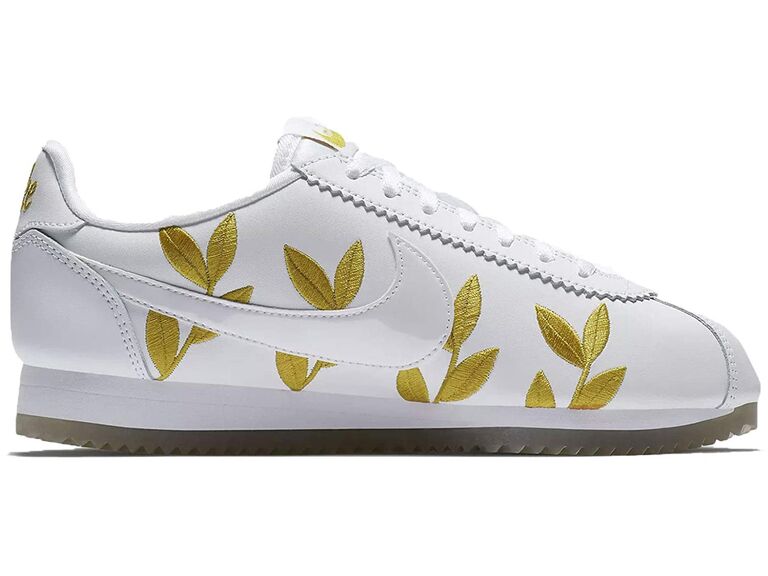 gold wedding sneakers