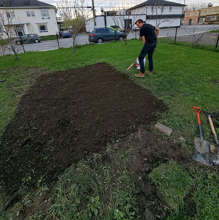 Starting our garden
