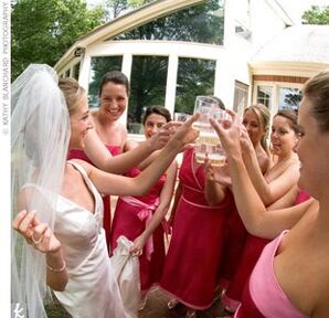 reception look for bridesmaid