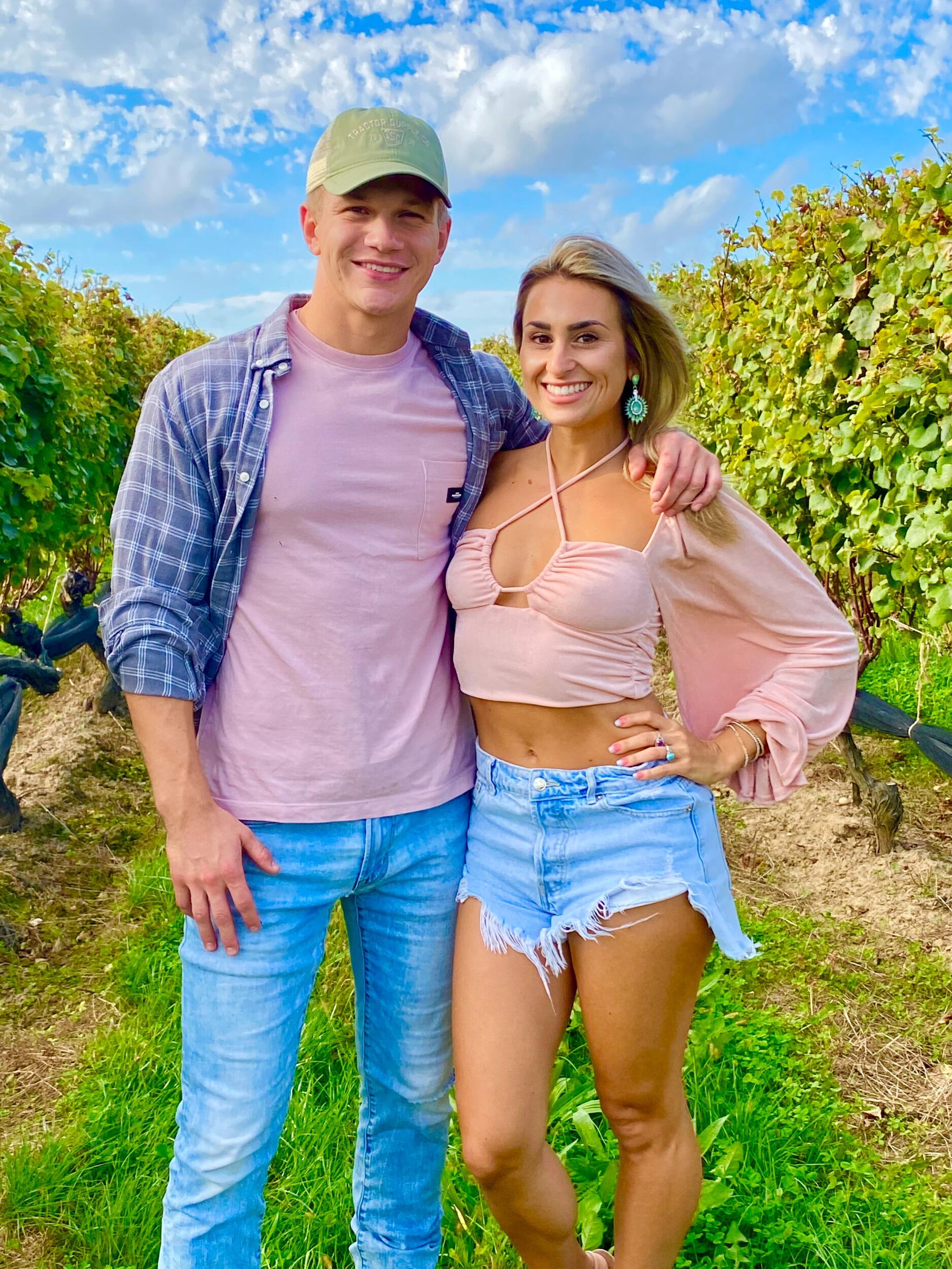 Pat's first time at the vineyards! Pindar Vineyards, Peconic, NY