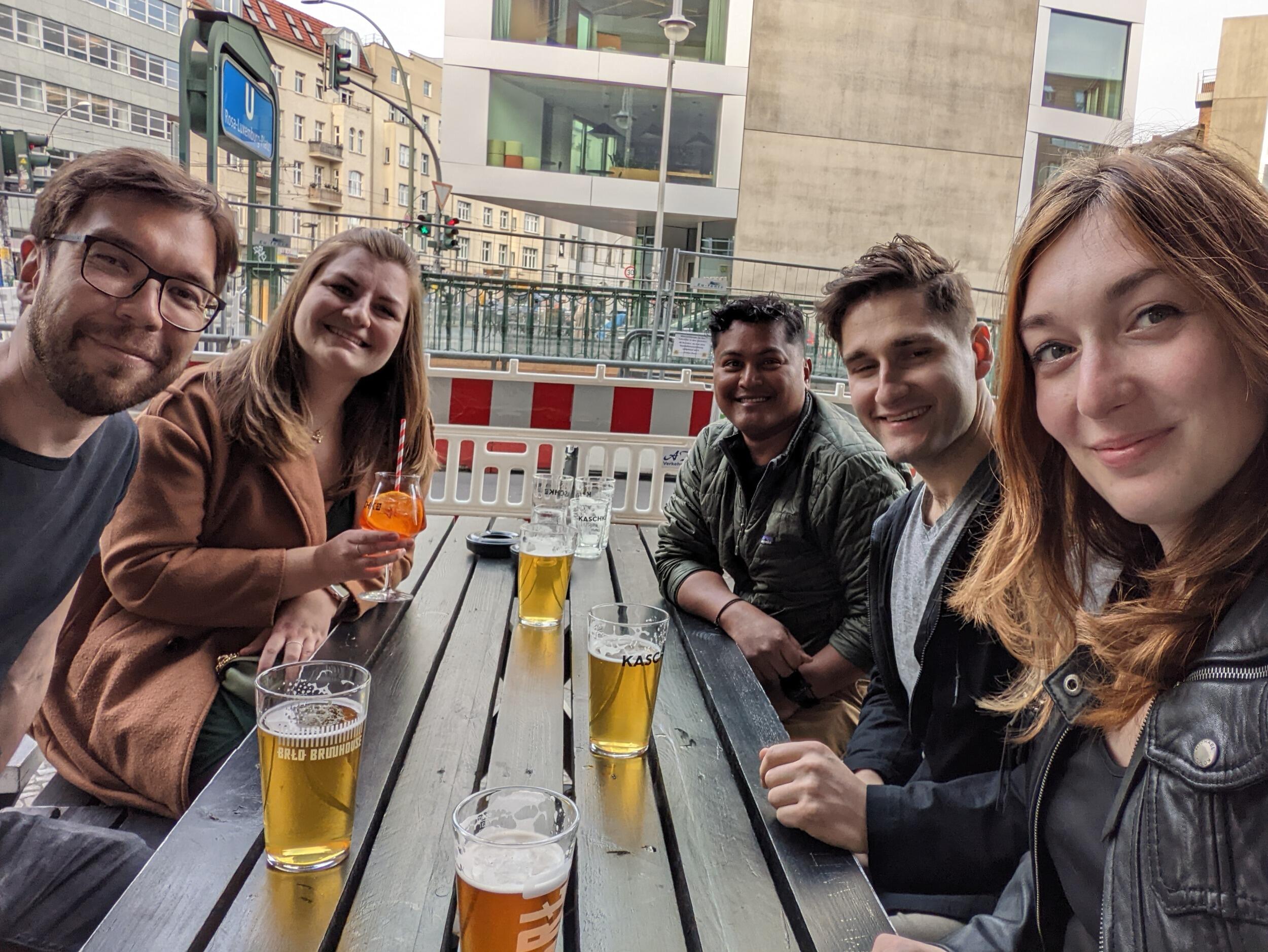 Bridget and Aaron shuffle back to Berlin to visit some dear friends (many not pictured here!) after a long pandemic hiatus.