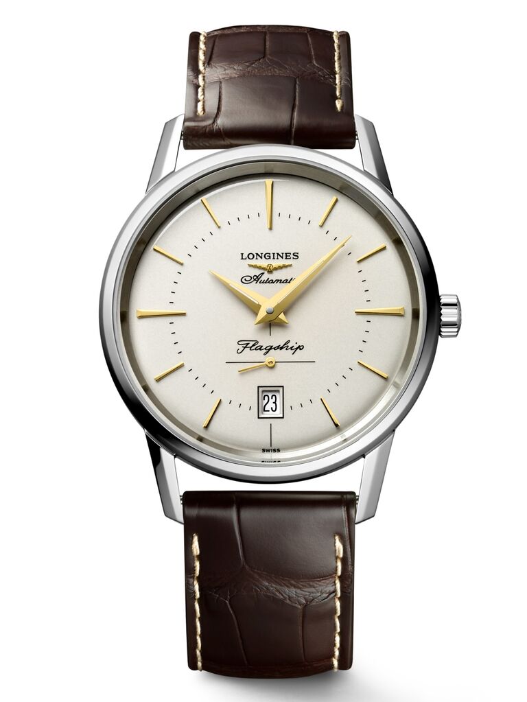 Longines Flagship Heritage watch for a wedding. 