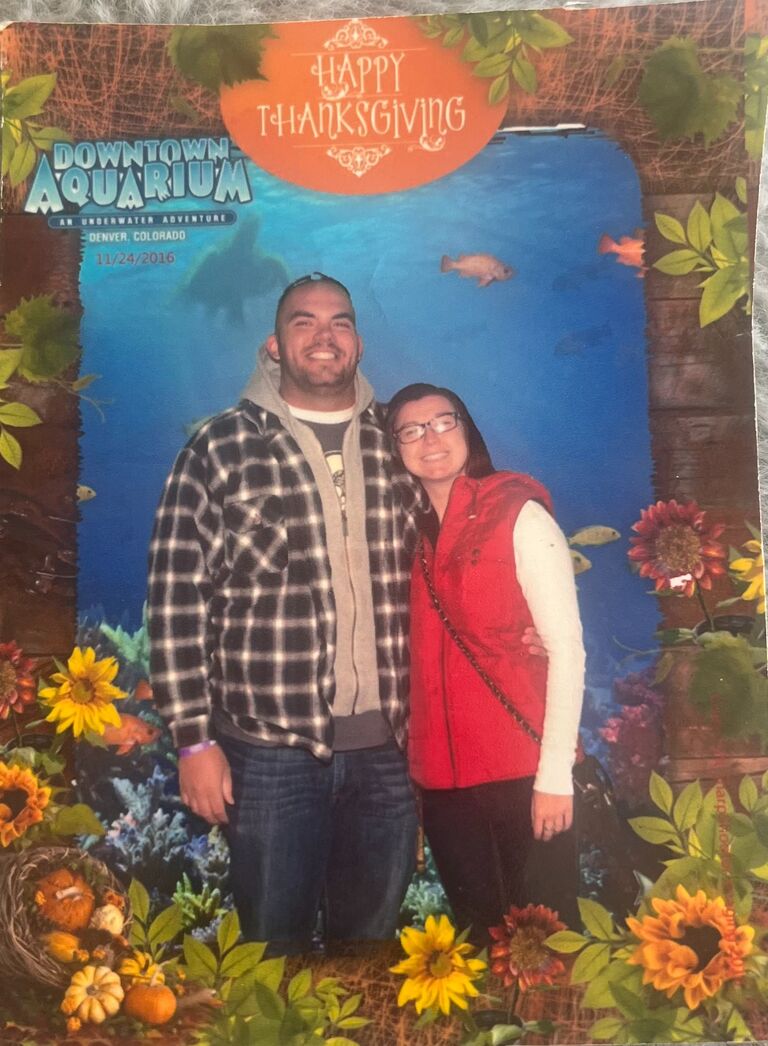 We officially started dating on August 21, 2016, making the relationship long distance with Nick in Fresno, CA and Katie in Boulder, CO.
Our first (intentional) picture together! Nick went to Boulder to visit Katie over Thanksgiving break and they went to the Denver Aquarium.