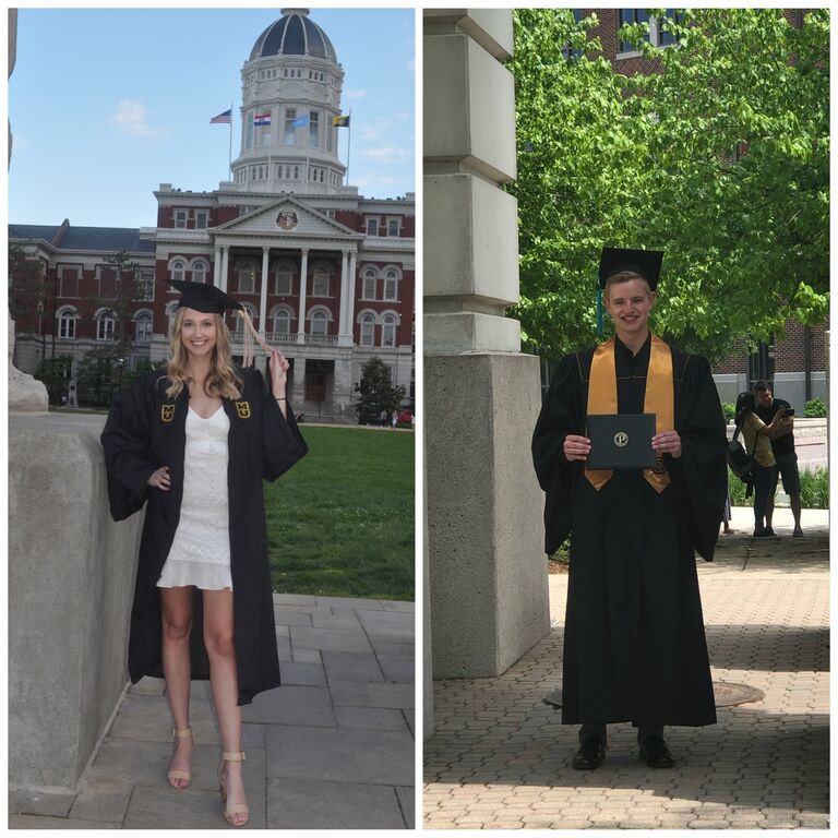 Mizzou and Purdue Graduation!