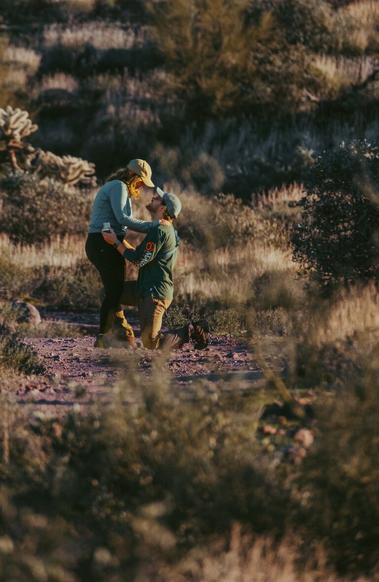 Matt took Tori on an obscure hike in front of the Superstition Mountains and got on one knee to ask her to marry him. She said yes, of course. They started to make moves and plan their wedding while continuing to learn what means to be in a marriage.