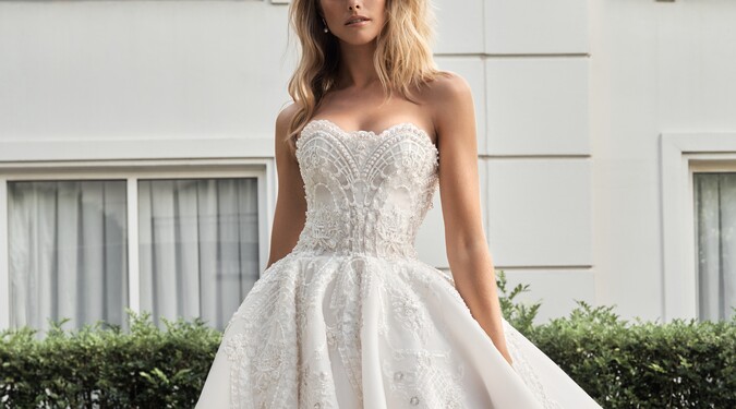 bridal reflections bridesmaid dresses Chiffon Ruffle Sleeve Empire Waist Lotus Hemline Bridesmaid Dress main image 1