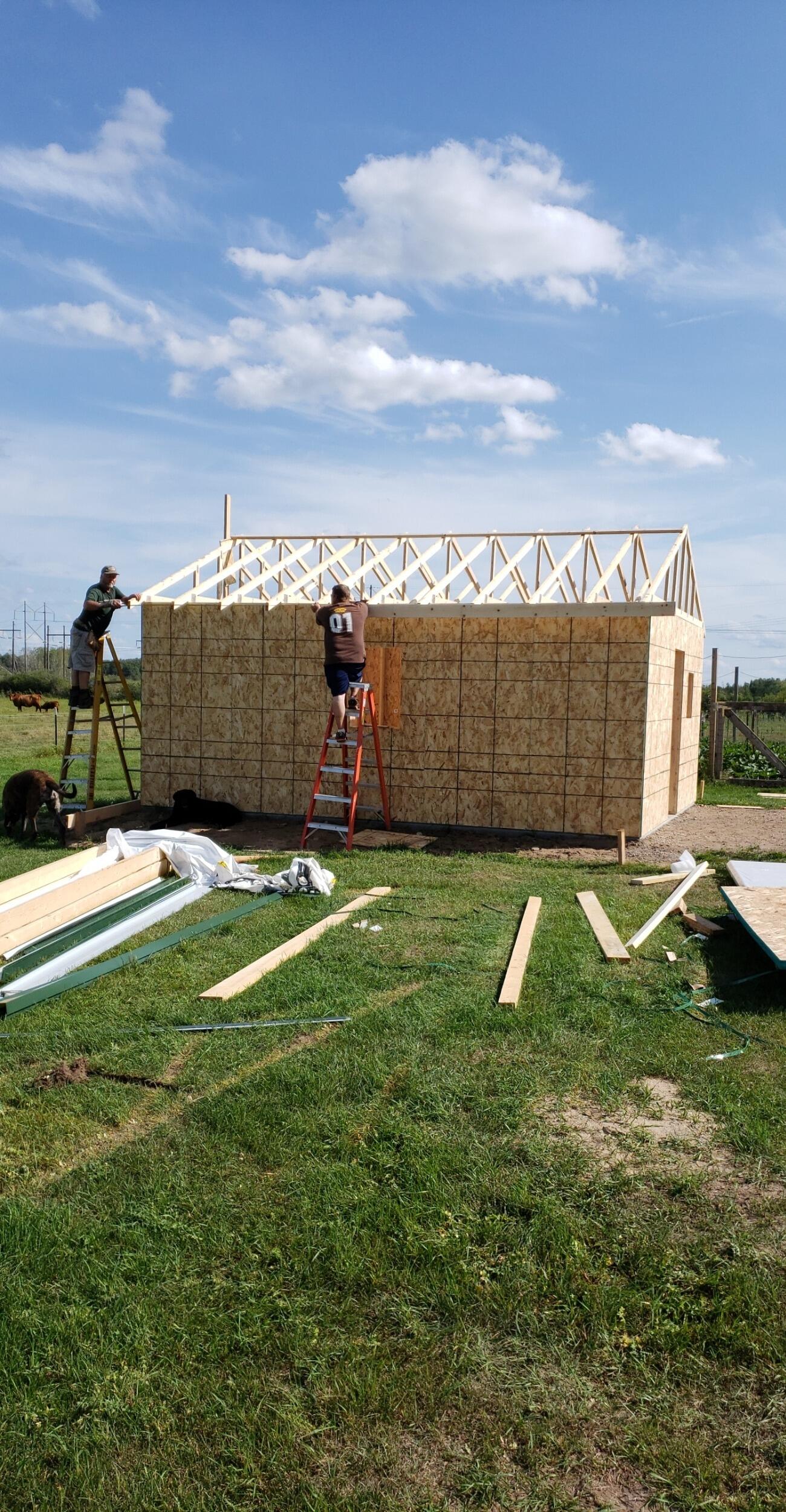 This chicken 'mansion' coop could also be referred to as Kylie's She Shed. 