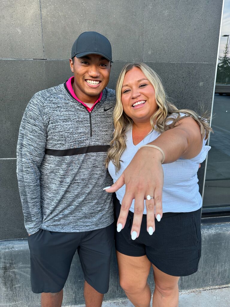 Jake finally got down on one knee!