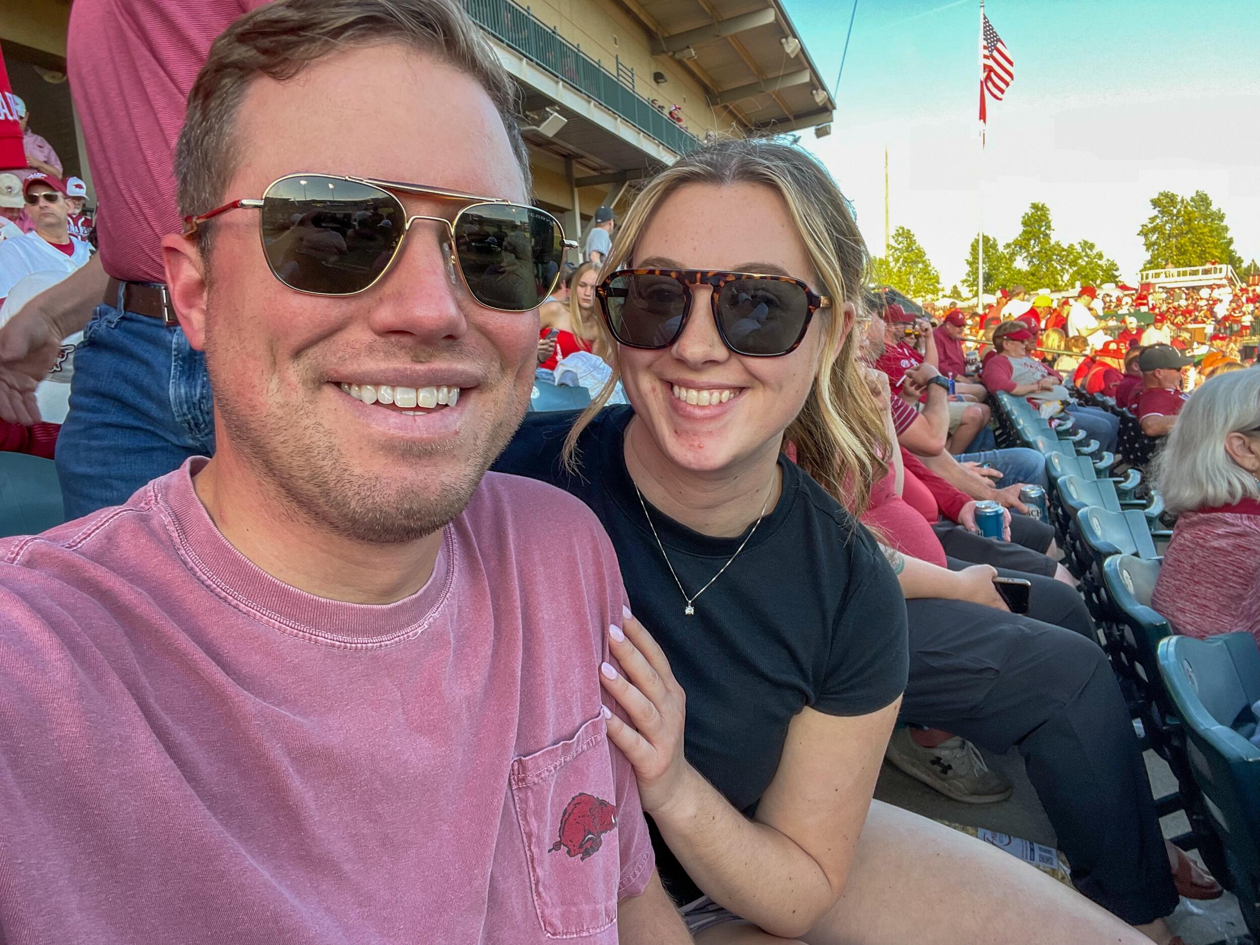 One of many Razorback baseball games. 